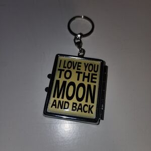 I Love You to the Moon and Back Keychain
